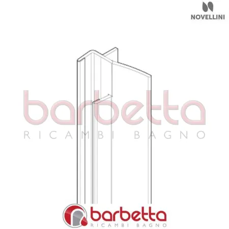 GUARNIZIONE ORIZZONTALE LASTRA BN 01 1B-1BS-G L1000 RICAMBIO NOVELLINI R51BN1B1-TR
