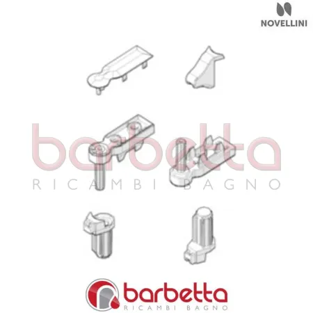 CONFEZIONE CERNIERE FREE 3 H195 H85 RICAMBIO NOVELLINI R02FR3MOAB1-K