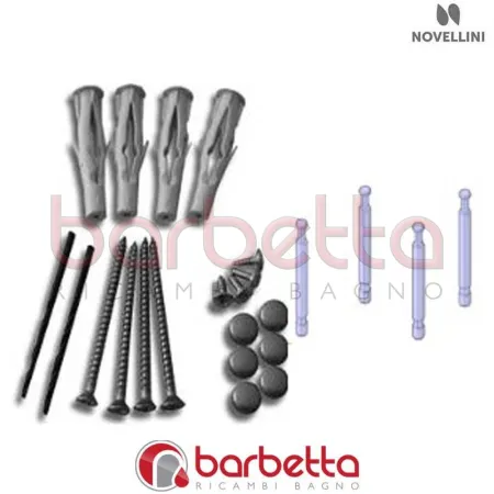 CONFEZIONE MONTAGGIO FREE 3 A H85 IN FINITURA BIANCO RICAMBIO NOVELLINI R01FR3AB1-A