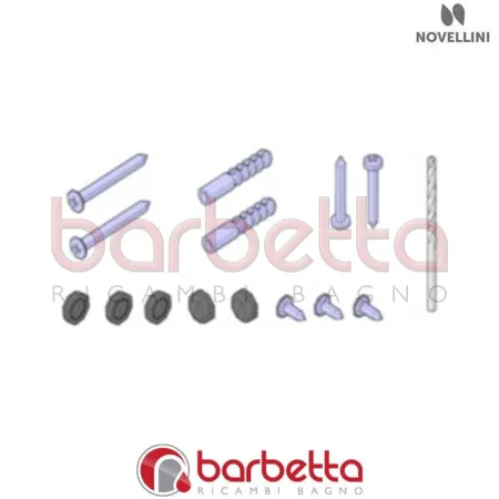 CONFEZIONE VITERIA FREE 2 A-U H190 H85 IN FINITURA BIANCO RICAMBIO NOVELLINI R01FR2AUAB1-A
