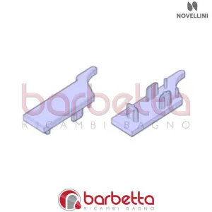 COPERTURE PROFILO INCONTRO FREE 2 P H190 85 IN FINITURA CROMO RICAMBIO NOVELLINI R04FR2POAB1-K