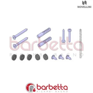CONFEZIONE VITERIA FREE 2 P H190 H85 IN FINITURA BIANCO RICAMBIO NOVELLINI R01FR2POAB1-A