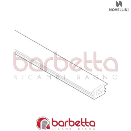 GUARNIZIONE COPERTURA SEDE VETRO H01-02 2A-2P-A IN FINITURA BIANCO MORBIDO RICAMBIO NOVELLINI R51BH2A1-U