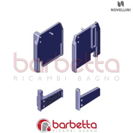 CONFEZIONE TAPPI BINARI ELYT P IN FINITURA BIANCO RICAMBIO NOVELLINI R04ELYP1-A