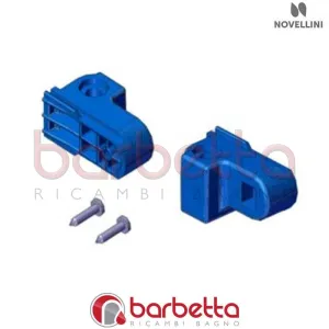 CONFEZIONE BLOCCO CERNIERA TELAIO LUNES STAR S IN FINITURA BIANCO RICAMBIO NOVELLINI R02LSSO1-A