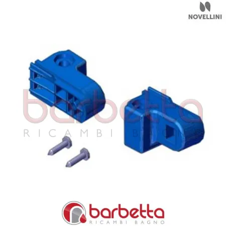 CONFEZIONE BLOCCO CERNIERA TELAIO LUNES STAR S IN FINITURA CROMO RICAMBIO NOVELLINI R02LSSO1-K