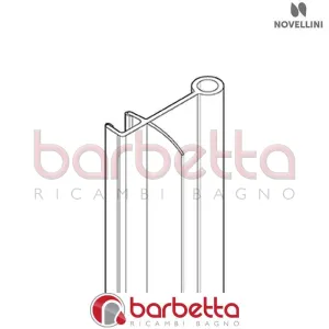 GUARNIZIONE VERTICALE MANIGLIA DH 01 S H1920 RICAMBIO NOVELLINI R50DHS01-TR