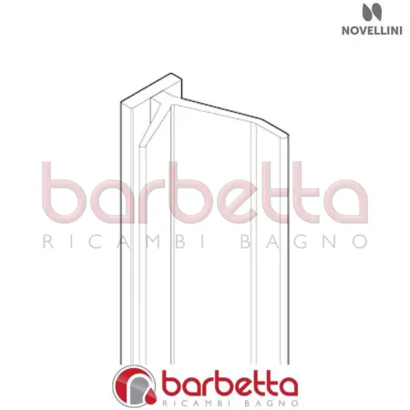 GUARNIZIONE VERTICALE PENNA DOPPIA H2200 30047GPX RICAMBIO NOVELLINI R50YOU220-TR