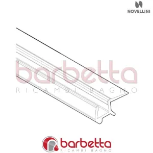 GUARNIZIONE ORIZZONTALE GUIDA ANTA DH01 AH-PH 2200MM RICAMBIO NOVELLINI R51DHAH220-TR