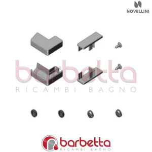CONFEZIONE MONTAGGIO BH 01 F ZEPHYROS IN FINITURA CROMO RICAMBIO NOVELLINI R01BHFI1-K