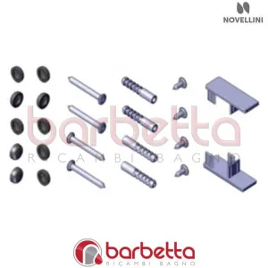 CONFEZIONE MONTAGGIO E VITERIA ELYT G-S IN FINITURA NERO RICAMBIO NOVELLINI R01ELYG1-H