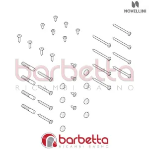 CONFEZIONE MONTAGGIO ELYT P IN FINITURA NERO RICAMBIO NOVELLINI R01ELYP1-H