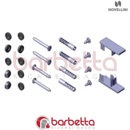CONFEZIONE MONTAGGIO BH 02 G IN FINITURA BIANCO RICAMBIO NOVELLINI R01BH2G01-A