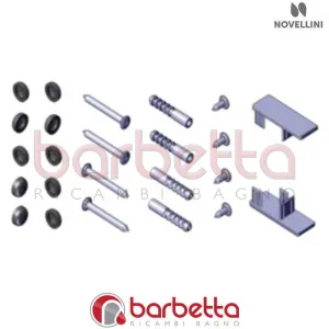 CONFEZIONE MONTAGGIO BH 02 G IN FINITURA CROMO RICAMBIO NOVELLINI R01BH2G01-K