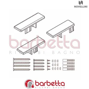 CONFEZIONE MONTAGGIO E VITERIA ELYT 2P IN FINITURA CROMO RICAMBIO NOVELLINI R01ELY2P1-K
