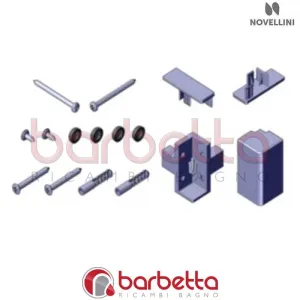 CONFEZIONE MONTAGGIO E VITERIA ELYT A IN FINITURA BIANCO RICAMBIO NOVELLINI R01ELYA1-A