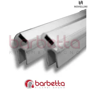 COPPIA PROFILI MAGNETICI IN FINITURA BIANCO RICAMBIO NOVELLINI R10ALAR1-A