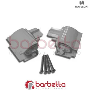 CONFEZIONE ANGOLARI SCHIENALE BINARI VISION A IN FINITURA BIANCO RICAMBIO NOVELLINI R04VISA1-A