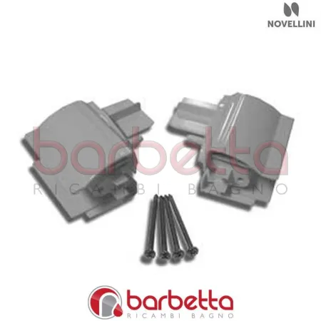 CONFEZIONE ANGOLARI SCHIENALE BINARI VISION A IN FINITURA BIANCO RICAMBIO NOVELLINI R04VISA1-A