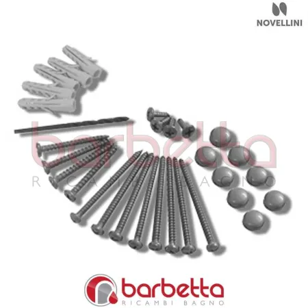 CONFEZIONE MONTAGGIO LUNES P IN FINITURA CROMO RICAMBIO NOVELLINI R01LUPO1-K
