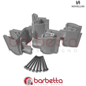 ANGOLARI SUPERIORI E INFERIORI VISION 2P-R SLIDER IN FINITURA CROMO RICAMBIO NOVELLINI R04VI2PR1-K