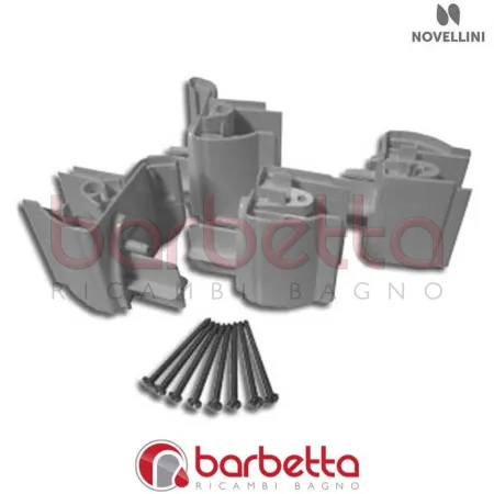 ANGOLARI SUPERIORI E INFERIORI VISION 2P-R SLIDER IN FINITURA CROMO RICAMBIO NOVELLINI R04VI2PR1-K