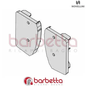 TAPPI FINITURA PROFILO ORIZZONTALE FRESH G CABINA GLAX IN FINITURA CROMO RICAMBIO NOVELLINI R04FRGLG1-K
