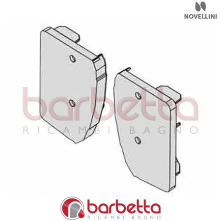 TAPPI FINITURA PROFILO ORIZZONTALE FRESH G CABINA GLAX IN FINITURA CROMO RICAMBIO NOVELLINI R04FRGLG1-K