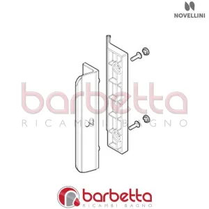 MANIGLIA A VETRO LUNES2 AH-2PH IN FINITURA CROMO RICAMBIO NOVELLINI R40MAVLUN21-K