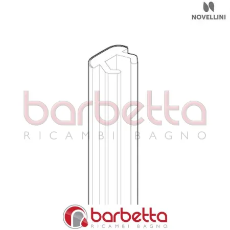 GUARNIZIONE COPRIVITE J 01 3P IN FINITURA BIANCO RICAMBIO NOVELLINI R504BJ3P1-A