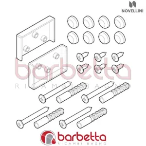CONFEZIONE MONTAGGIO BJ 01 G LUNES2 IN FINITURA BIANCO RICAMBIO NOVELLINI R01BJG01-A