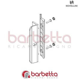 MANIGLIA PROFILO LUNES2 A-G-2P-2A-B-R IN FINITURA CROMO RICAMBIO NOVELLINI R40MAPLUN21-K