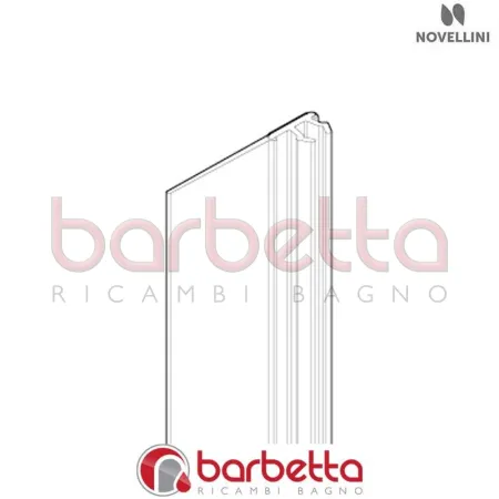 GUARNIZIONE VERTICALE POSTERIORE ANTA J 01 R RICAMBIO NOVELLINI R50BJR01-TR
