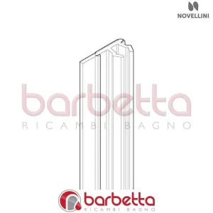GUARNIZIONE VERTICALE POSTERIORE ANTA BJ 01 A-2A-2P RICAMBIO NOVELLINI R50BJMO1-TR