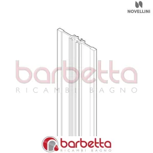 GUARNIZIONE VERTICALE CENTRALE ANTA J 02 S IN FINITURA BIANCO RICAMBIO NOVELLINI R50ABJS01-A