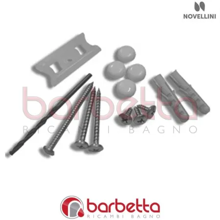 CONFEZIONE MONTAGGIO LUNES 2A 2AV IN FINITURA BIANCO RICAMBIO NOVELLINI R01LU2A1-A