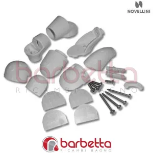 CONFEZIONE ACCESSORI E VITI IN FINITURA BIANCO RICAMBIO NOVELLINI R801LUFI1-A
