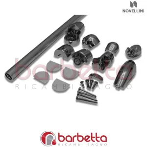 SUPPORTO FISSAGGIO A PARETE LUNES E FISSI IN FINITURA CROMO RICAMBIO NOVELLINI R80LUFI-K