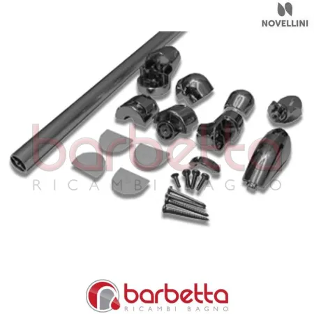 SUPPORTO FISSAGGIO A PARETE LUNES E FISSI IN FINITURA CROMO RICAMBIO NOVELLINI R80LUFI-K