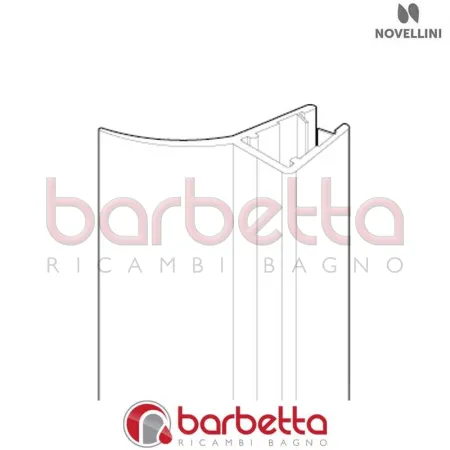 GUARNIZIONE VERTICALE DX DI BATTUTA E 01 PH RICAMBIO NOVELLINI R50BEPHD2-TR