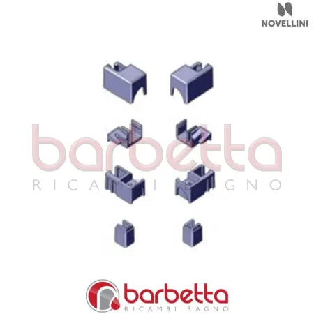CONFEZIONE GUIDE ANTA KUADRA R NEX GLAX E 01A RICAMBIO NOVELLINI R03KNEMO1-K