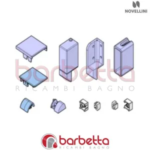 CONFEZIONE PARTICOLARI PLASTICA E 01 PHB-PHVB SX RICAMBIO NOVELLINI R09BEPHBS1-K