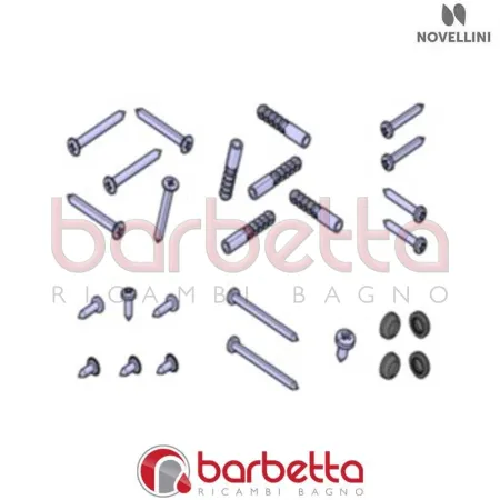 CONFEZIONE VITERIA E 01 PHB PHVB IN FINITURA BIANCO RICAMBIO NOVELLINI R01BEPHB1-A