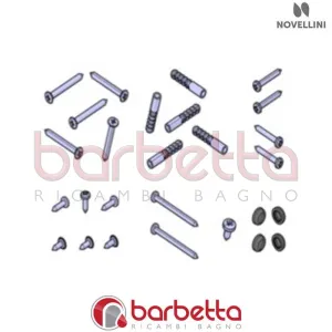 CONFEZIONE VITERIA E 01 PHB PHVB IN FINITURA CROMO RICAMBIO NOVELLINI R01BEPHB1-K