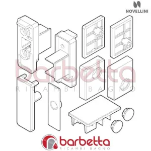 CONFEZIONE PARTICOLARI PLASTICA E 01 FH VERSIONE 02 RICAMBIO NOVELLINI R09BEFH2-K