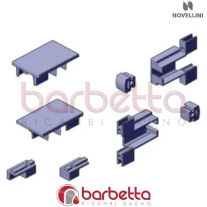 CONFEZIONE PARTICOLARI PLASTICA E 01 2A RICAMBIO NOVELLINI R09BE2A1-K