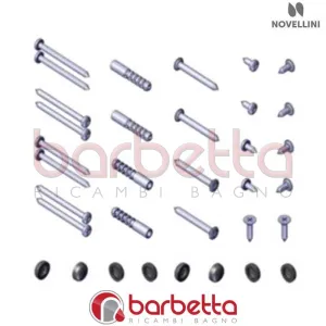 CONFEZIONE MONTAGGIO E VITERIA E 01 2M IN FINITURA BIANCO RICAMBIO NOVELLINI R01BE2M1-A