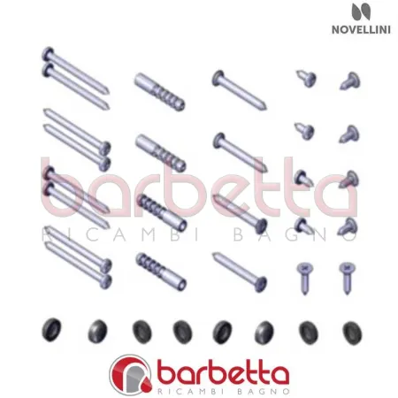 CONFEZIONE MONTAGGIO E VITERIA E 01 2M IN FINITURA BIANCO RICAMBIO NOVELLINI R01BE2M1-A