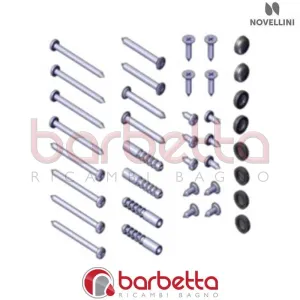 CONFEZIONE MONTAGGIO E VITERIA E 01 3P IN FINITURA CROMO RICAMBIO NOVELLINI R01BE3P1-K