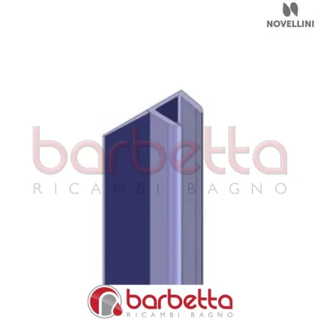GUARNIZIONE VERTICALE ANTA FISSA E 01 R RICAMBIO NOVELLINI R50FBER01-TR
